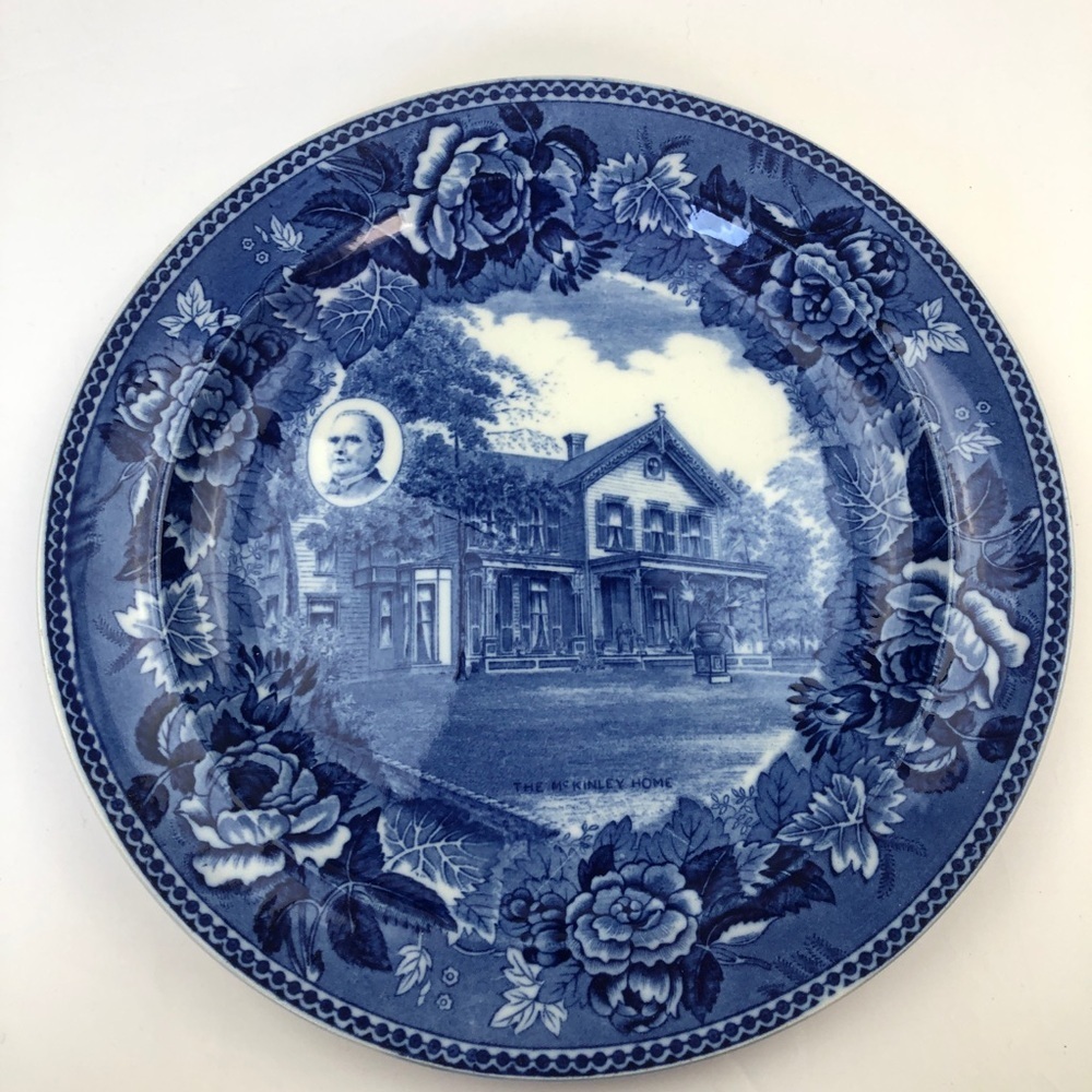 Vintage Wedgwood The McKinnley House Plate - Picture 1 of 7